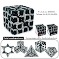 Miniatyrbild 9 av 11: Fidget 6x6x6cm 3D Magnetisk Kub Förändrande Magisk Kub Pussel multifärg