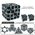 Miniatyrbilde 9 av 11: Fidget 6x6x6cm 3D magnetisk kube skiftende magisk terningpuslespill Multicolor
