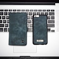 Pikkukuva 8 / 9: CASEME iPhone 6s 6 Retro Split läder plånboksfodral - Blå Blue