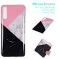 Miniatyrbillede 3 af 5: Marble Pattern IMD TPU Soft Back Case for Samsung Galaxy A70 - Style D Black