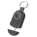 Miniatyrbillede 1 af 6: Qi Wireless Powerbank til Apple Watch Series 1-9 1200mAh Black