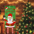 Miniatyrbillede 10 af 11: Glædelig jul Flag Xmas hængende banner dørdekoration - Hjort Yellow