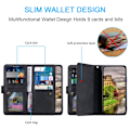 Pikkukuva 4 / 8: Samsung Galaxy S25 Edge Kuori Vetoketjutaskulla ja 9 Korttipaikalla Black