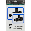 Miniatyrbillede 2 af 2: DELTACO Plastskylt, TV/Video-bevakning, A4 & A5-storlek