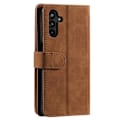 Miniatyrbillede 2 af 7: Til Samsung Galaxy S25 5G Etui med Lynlåslomme og 9 Kortlommer Brown
