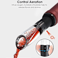 Miniatyrbild 11 av 11: Snabbluftande Vin Häll Karaff Fast Aerating Wine Pourer Decanter Svart