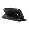 Miniatyrbillede 2 af 6: Nappa Texture Pung Taske til Samsung Galaxy Xcover 4s/4 - Sort Black