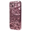 Miniatyrbild 1 av 7: Till iPhone 15 TPU-skal Elektropläterad Rynkad - Rosa Rosa