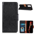 Miniatyrbillede 1 af 9: Nappa Texture Split Wallet Stand Cover for OnePlus 9 Pro - Black Black