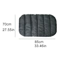 Miniatyrbilde 6 av 11: Vanntett sovematte for hunder med oppbevaringspose 80x70cm Black