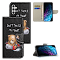 Pikkukuva 1 / 7: Samsung Galaxy A15 Lompakkotelineen kotelo Kuviollinen puhelimen kansi Multicolor