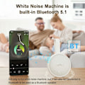 Pikkukuva 3 / 8: White Noise Machine Bluetooth-kaiutin Vauvan lasten aikuisten unta avustava äänilaite White