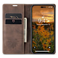 Pikkukuva 11 / 11: CASEME Retro Lompakkokotelo iPhone 14 Pro Max - Tummanruskea Brown
