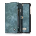 Pikkukuva 5 / 9: CASEME iPhone 6s 6 Retro Split läder plånboksfodral - Blå Blue