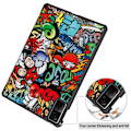 Pikkukuva 3 / 7: Xiaomi Redmi Pad SE Stand Slim Fit Peite Sleep/Wake - Graffiti Multicolor