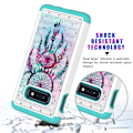 Miniatyrbillede 5 af 5: Samsung Galaxy S10e Pattern PC TPU Phone Shell - Mandala Flower Black
