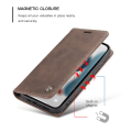 Pikkukuva 7 / 7: CASEME Retro lompakkokotelo iPhone 13 Prolle - Kahvi Brown