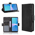 Miniatyrbillede 1 af 9: Wallet Stand Flip-telefonetui til Sony Xperia 10 III - Sort Black