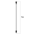 Miniatyrbilde 6 av 6: For Coros Pace Pro Smartwatch Ladekabel 1m USB-C Lader Black