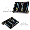 Miniatyrbillede 3 af 7: Til iPad Pro 11 (2024) Etui Tre-fold Stativ Tablet Cover - Graffiti Multicolor