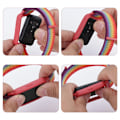 Miniatyrbild 3 av 8: För Huawei Band 8/9 Nylon klockarmband integrerat skyddsfodral multifärg