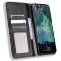 Miniatyrbillede 2 af 7: Wallet Stand Flip Phone Case til Nokia G11/Nokia G21 - Sort Black