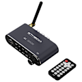 Miniatyrbillede 1 af 11: 6-i-1 Bluetooth 5.1 lydadapter RX/TX-tilstande USB TF-kort IR-fjernbetjening Black