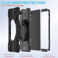 Miniatyrbillede 6 af 7: Til Samsung Galaxy Tab A9+ Etui PC+Silikone Tablet Cover Black