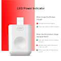 Pikkukuva 6 / 6: Langaton laturi Powerbank Apple Watch Series 7/6/5/4/3/2/1 White