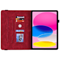 Pikkukuva 10 / 11: iPad 10.9 (2022) -tablettikotelon kansi Buterfly Imprinting - Punainen Red