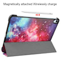 Pikkukuva 8 / 8: iPad Air 11 (2024) Kotelo Auto Herää / Nuku Kolminkertainen Taittojalusta Tabletin Suoja - Galaxy Multicolor