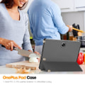 Pikkukuva 9 / 10: OnePlus Padille Tri-fold Stand Wake/Sleep Cover Tablet-kotelo - Harmaa Grey