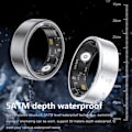 Miniatyrbild 7 av 8: Smart Ring Bluetooth Finger Health Tracker 18,2 mm Inre Diameter Svart