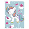 Pikkukuva 3 / 7: iPad Pro 11 (2024) Kotelo Auto Herää / Nuku Kolminkertainen Taittojalusta Tabletin Suoja - Unicorn Multicolor