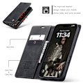 Miniatyrbillede 2 af 5: CASEME Retro tegnebog taske til iPhone 16 Plus Black