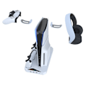Miniatyrbilde 3 av 7: IPLAY for Sony PS5 Slim Digital / Disc Edition Kjølestativ Dual Controller Ladestasjon Headsethenger White
