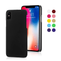 Pikkukuva 1 / 9: Rubberized Plastic Hard Back Case for iPhone  X / XS Black