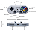 Miniatyrbillede 3 af 9: Kompatibel med Nintendo Switch Pro Wireless Gamepad Controller Grey