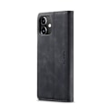 Miniatyrbillede 3 af 11: CASEME Retro tegnebog taske til iPhone 12 Pro/ 12 Black