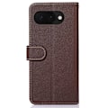 Pikkukuva 2 / 7: HAZNEH Google Pixel 9A Lompakkokotelo Litchi-kuvio Puhelinkotelo Brown