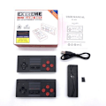 Miniatyrbillede 1 af 7: Klassisk spilboks 8-bit underholdningssystem TV-spilkonsol (indbygget 628 spil) Black