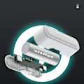 Miniatyrbild 2 av 5: För Pico 2 3 Meta Quest 3 2 Pro 5000mAh Batteripaket Powerbank Bärbar Laddare Vit