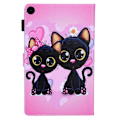 Pikkukuva 7 / 8: Samsung Galaxy Tab A9 Flip Stand Case PU Leather Pattern Tablet Cover Multicolor