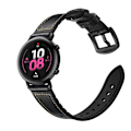 Pikkukuva 7 / 8: Huawei Watch GT2 42mm Leather Coated Silicone Smart Watch Strap Black