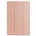 Miniatyrbillede 9 af 9: Tri-fold Stand Smart Case for Samsung Galaxy Tab S7 Plus / S8 Plus - RoseGold Pink gold