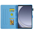 Pikkukuva 2 / 8: Samsung Galaxy Tab A9 Flip Stand Case PU Leather Pattern Tablet Cover Multicolor
