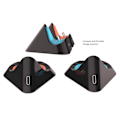 Miniatyrbilde 4 av 8: Ladestasjon for ladestasjon kompatibel med Nintendo Switch 1 + 2 + OLED Black