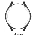 Miniatyrbild 8 av 8: TPU Skal Fodral För Samsung Galaxy Watch6 43mm Full Coverage Svart