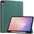 Kolmen taittotelineen älykotelo Samsung Galaxy Tab S11 -tablettiisi Green