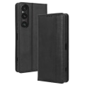 Miniatyrbillede 1 af 2: Wallet Stand Flip-telefonetui til Xperia 1 V - Sort Black